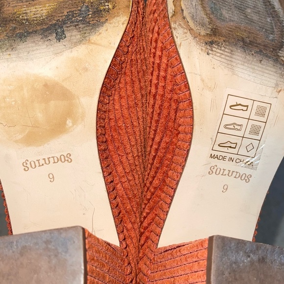 Soludos Orange Corduroy Brooke Mule Size 9 - Picture 6 of 6